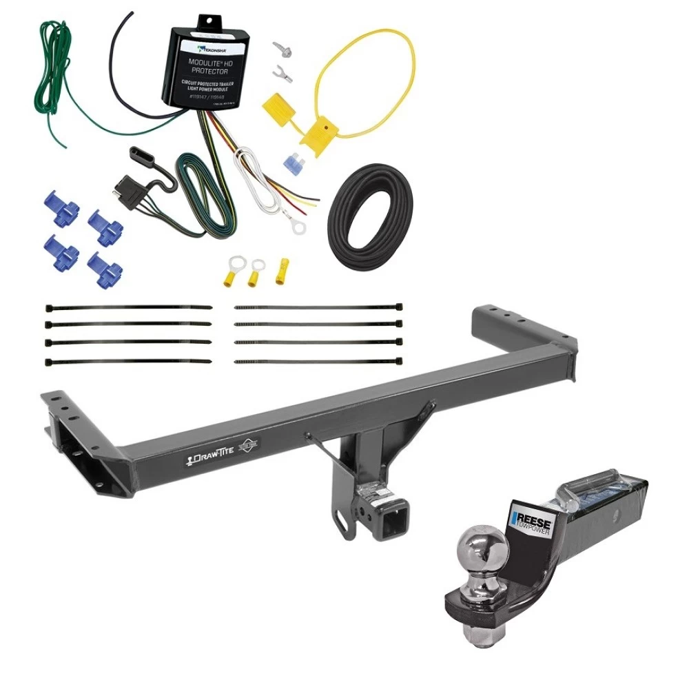 Tow Package For 13-17 Audi Q5 All Models Trailer Hitch w/ Wiring 2" Drop Mount 2" Ball 2" Receiver
