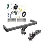 Tow Package For 11-15 Audi Q5 15-26 Porsche Macan Exc S-Models Trailer Hitch w/ Wiring 2" Drop Mount 2" Ball 2" Receiver