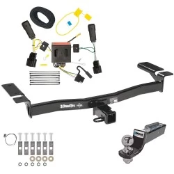 Tow Package For 11-15 Lincoln MKX All Models Trailer Hitch w/ Wiring 2" Drop Mount 2" Ball 2" Receiver