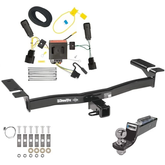 Tow Package For 11-15 Lincoln MKX All Models Trailer Hitch w/ Wiring 2" Drop Mount 2" Ball 2" Receiver