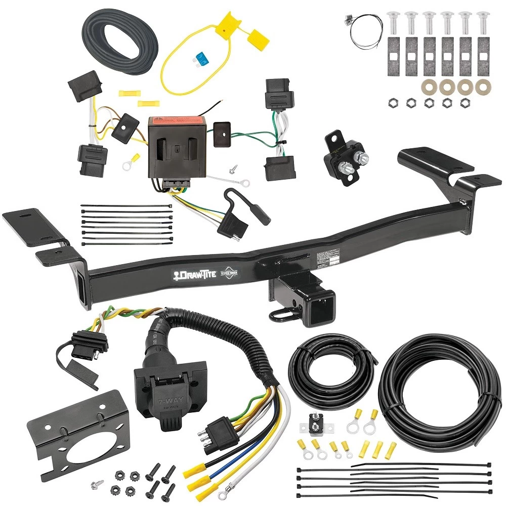 Trailer Hitch w/ 7-Way RV Wiring For 07-10 Ford Edge Lincoln MKX Class 3 2" Receiver