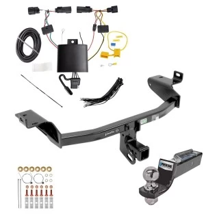 Tow Package For 19-23 Jeep Cherokee Trailer Hitch w/ Wiring 2" Drop Mount 2" Ball 2" Receiver