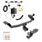 Tow Package For 19-23 Jeep Cherokee Trailer Hitch w/ Wiring 2" Drop Mount 2" Ball 2" Receiver