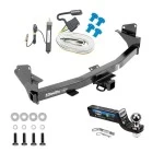 Tow Package For 15-22 Chevrolet Colorado GMC Canyon All Models Trailer Hitch w/ Wiring 2" Drop Mount 2" Ball 2" Receiver