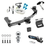 Ultimate Tow Package For 15-22 Chevrolet Colorado GMC Canyon All Models Trailer Hitch w/ Wiring 2" Drop Mount Dual 2" and 1-7/8" Ball Lock Bracket Cover 2" Receiver