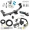 Trailer Hitch Tow Package w/ 7-Way RV Wiring For 15-22 Chevrolet Colorado GMC Canyon w/ 2" Drop Mount 2" Ball Class 4 2" Receiver All Models