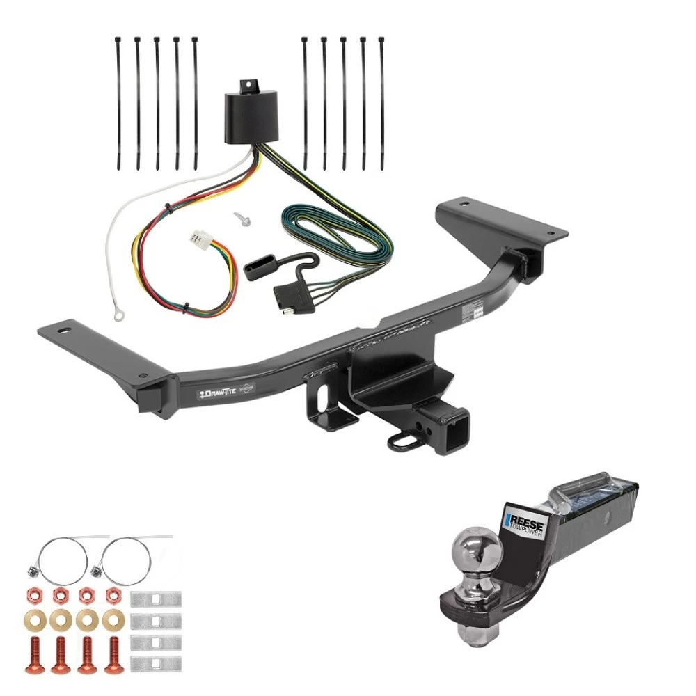 Tow Package For 16-23 Mazda CX-9 All Models Trailer Hitch w/ Wiring 2" Drop Mount 2" Ball 2" Receiver