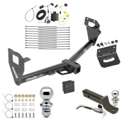 Ultimate Tow Package For 15-23 Jeep Renegade All Models Trailer Hitch w/ Wiring 2" Drop Mount Dual 2" and 1-7/8" Ball Lock Bracket Cover 2" Receiver