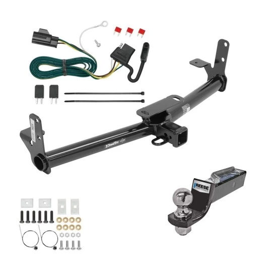 Tow Package For 07-09 Chevrolet Equinox Pontiac Torrent Trailer Hitch w/ Wiring 2" Drop Mount 2" Ball 2" Receiver