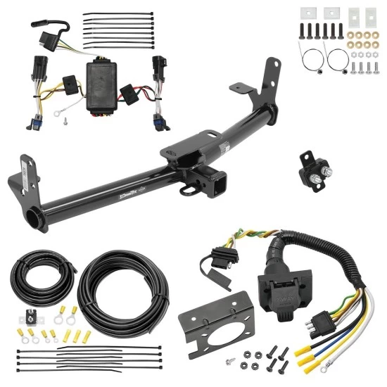 Custom Fit Trailer Hitch Wiring Harness (Plug & Play) Trailer Connector Adapter Brake Control Wiring Kit Circuit Breaker Installation Hardware Installation Instructions 76028 85343 20506 7012a 118418 Draw-Tite Trailer Hitch 7-Way RV Wiring 02-07 Satu Trailer Hitch w/ 7-Way RV Wiring For 02-07 Saturn Vue Class 3 2" Receiver