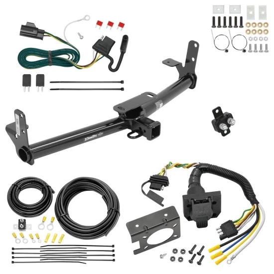 Custom Fit Trailer Hitch Wiring Harness (Plug & Play) Trailer Connector Adapter Brake Control Wiring Kit Circuit Breaker Installation Hardware Installation Instructions 76028 85343 20506 7012a 118432 Draw-Tite Trailer Hitch 7-Way RV Wiring 07-09 Chevr Trailer Hitch w/ 7-Way RV Wiring For 07-09 Chevrolet Equinox Pontiac Torrent Class 3 2" Receiver All Models