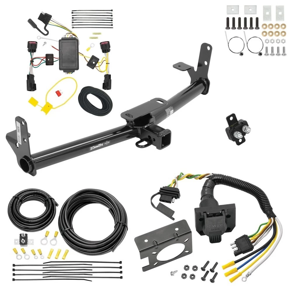 Trailer Hitch w/ 7-Way RV Wiring For 10-17 Chevrolet Equinox GMC Terrain Class 3 2" Receiver