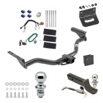 Ultimate Tow Package For 13-20 Nissan Pathfinder 14-20 INFINITI QX60 Trailer Hitch w/ Wiring 2" Drop Mount Dual 2" and 1-7/8" Ball Lock Bracket Cover 2" Receiver