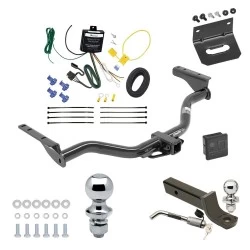 Ultimate Tow Package For 13-13 INFINITI JX35 All Models Trailer Hitch w/ Wiring 2" Drop Mount Dual 2" and 1-7/8" Ball Lock Bracket Cover 2" Receiver