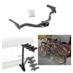 Trailer Hitch w/ 4 Bike Rack For 13-20 Nissan Pathfinder 14-20 INFINITI QX60 2013 JX35 Approved for Recreational & Offroad Use Carrier for Adult Woman or Child Bicycles Foldable