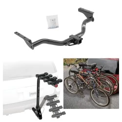 Trailer Hitch w/ 4 Bike Rack For 13-20 Nissan Pathfinder 14-20 INFINITI QX60 2013 JX35 Approved for Recreational & Offroad Use Carrier for Adult Woman or Child Bicycles Foldable