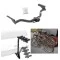 Trailer Hitch w/ 4 Bike Rack For 13-20 Nissan Pathfinder 14-20 INFINITI QX60 2013 JX35 Approved for Recreational & Offroad Use Carrier for Adult Woman or Child Bicycles Foldable