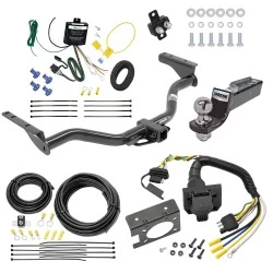 Trailer Hitch Tow Package w/ 7-Way RV Wiring For 13-13 INFINITI JX35 All Models w/ 2" Drop Mount 2" Ball Class 4 2" Receiver