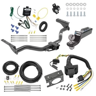 Trailer Hitch Tow Package w/ 7-Way RV Wiring For 13-13 INFINITI JX35 All Models w/ 2" Drop Mount 2" Ball Class 4 2" Receiver