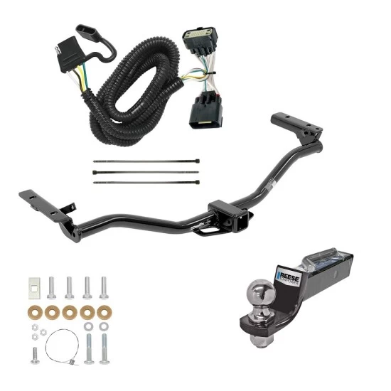 Tow Package For 11-19 Ford Explorer All Models Trailer Hitch w/ Wiring 2" Drop Mount 2" Ball 2" Receiver