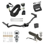 Ultimate Tow Package For 11-19 Ford Explorer All Models Trailer Hitch w/ Wiring 2" Drop Mount Dual 2" and 1-7/8" Ball Lock Bracket Cover 2" Receiver