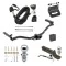 Ultimate Tow Package For 11-19 Ford Explorer All Models Trailer Hitch w/ Wiring 2" Drop Mount Dual 2" and 1-7/8" Ball Lock Bracket Cover 2" Receiver