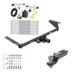 Trailer Tow Hitch For 17-20 Chrysler Pacifica Limited Touring L Plus Exc Hybrid w/ Plug & Play Wiring and 2" Ball