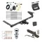 Ultimate Tow Package For 17-20 Chrysler Pacifica Except Hybrid Trailer Hitch w/ Wiring 2" Drop Mount Dual 2" and 1-7/8" Ball Lock Bracket Cover 2" Receiver
