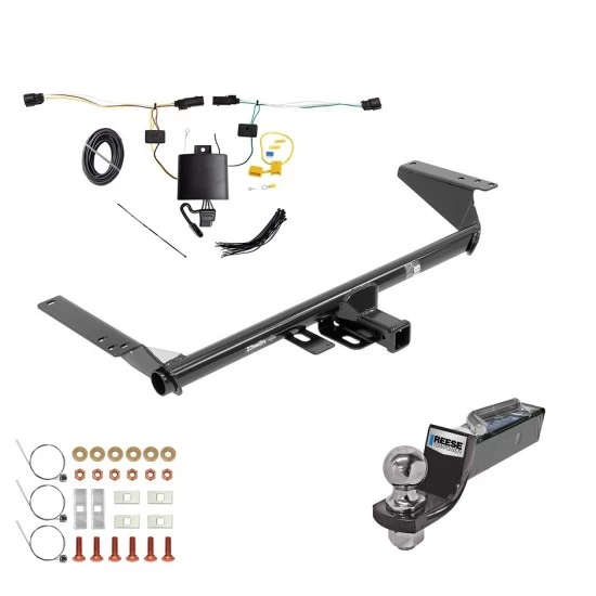 Custom Fit Trailer Hitch Wiring Harness (Plug & Play) 2" Drop Ball-Mount w/ Pin/Clip 2" Chrome Ball Installation Hardware Installation Instructions 76046 118835 21536 Draw-Tite Trailer Tow Hitch 21-23 Chrysler Pacifica Except Hybrid Plug &a Trailer Tow Hitch For 21-23 Chrysler Pacifica Except Hybrid w/ Plug & Play Wiring + 2" Ball