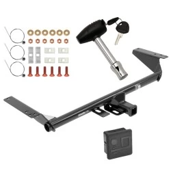 Trailer Tow Hitch For 17-25 Chrysler Pacifica Except Hybrid 20-25 Voyager 22-23 Grand Caravan w/ Security Lock Pin Key + Cover