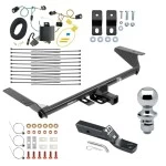 Trailer Tow Hitch For 17-20 Chrysler Pacifica Limited Touring L Plus (Gas & Hybrid) w/ Plug & Play Wiring & 1-7/8" Ball
