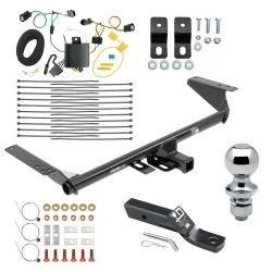 Trailer Tow Hitch For 17-20 Chrysler Pacifica Limited Touring L Plus (Gas & Hybrid) w/ Plug & Play Wiring & 1-7/8" Ball