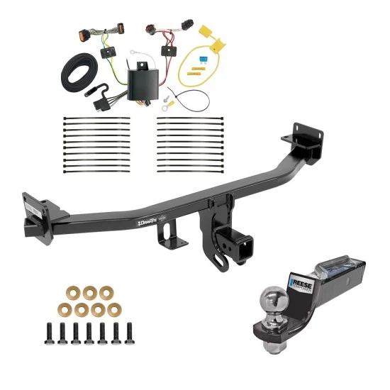 Tow Package For 17-22 KIA Sportage All Models Trailer Hitch w/ Wiring 2" Drop Mount 2" Ball 2" Receiver