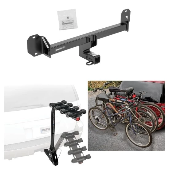 Custom Fit Trailer Hitch 4 Bike Carrier Installation Hardware Installation Instructions 76082 63124 Draw-Tite Trailer Hitch 4 Bike Rack 16-22 Mercedes GLC300 All Styles Approved Recreational Offroad Use Carrier Adult Woman or Child Bicycles Foldable 16 1 Trailer Hitch w/ 4 Bike Rack For 16-22 Mercedes GLC300 All Styles Approved for Recreational & Offroad Use Carrier for Adult Woman or Child Bicycles Foldable