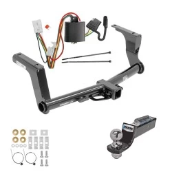 Tow Package For 13-15 Subaru XV Crosstrek inc Hybrid Trailer Hitch w/ Wiring 2" Drop Mount 2" Ball 2" Receiver