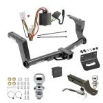 Ultimate Tow Package For 13-15 Subaru XV Crosstrek inc Hybrid Trailer Hitch w/ Wiring 2" Drop Mount Dual 2" and 1-7/8" Ball Lock Bracket Cover 2" Receiver