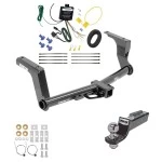 Tow Package For 13-13 Subaru XV Crosstrek 14-15 (Except Hybrid) Trailer Hitch w/ Wiring 2" Drop Mount 2" Ball 2" Receiver