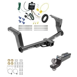 Tow Package For 13-13 Subaru XV Crosstrek 14-15 (Except Hybrid) Trailer Hitch w/ Wiring 2" Drop Mount 2" Ball 2" Receiver