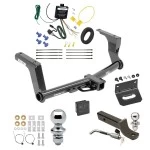 Ultimate Tow Package For 13-13 Subaru XV Crosstrek 14-15 (Except Hybrid) Trailer Hitch w/ Wiring 2" Drop Mount Dual 2" and 1-7/8" Ball Lock Bracket Cover 2" Receiver