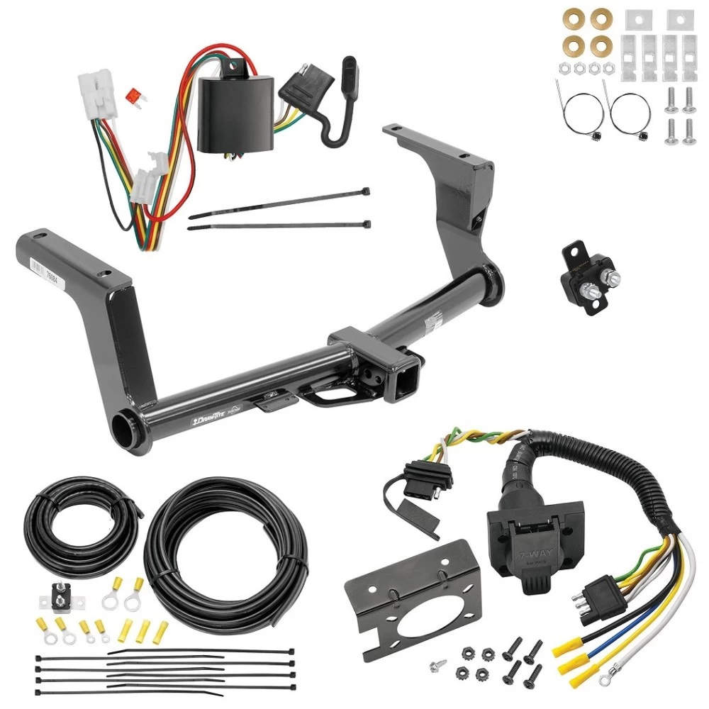 Trailer Hitch w/ 7-Way RV Wiring For 13-15 Subaru XV Crosstrek incl Hybrid Class 3 2" Receiver