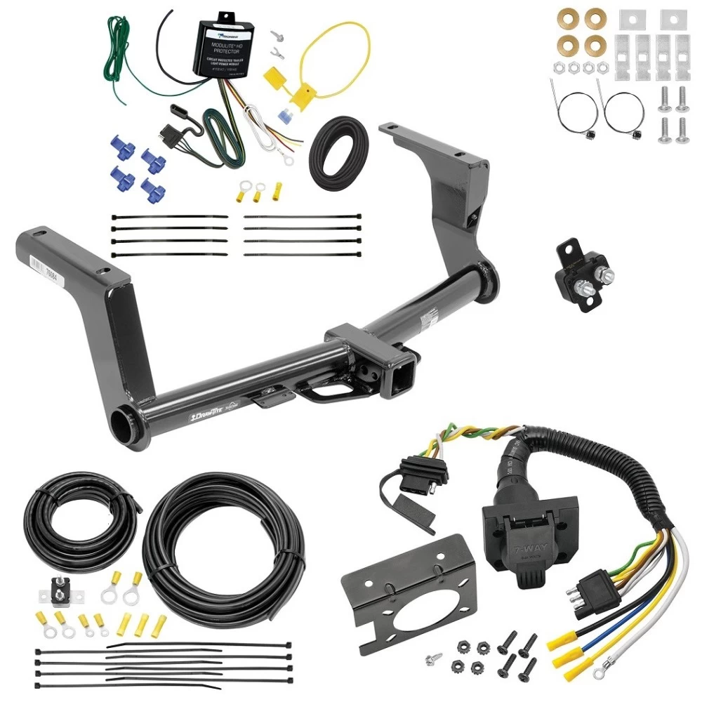 Trailer Hitch w/ 7-Way RV Wiring For 13-13 Subaru XV Crosstrek 14-15 (Except Hybrid) Class 3 2" Receiver