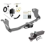 Trailer Tow Hitch For 20-26 Mitsubishi Outlander Sport All Models Complete Package w/ Wiring and 2" Ball