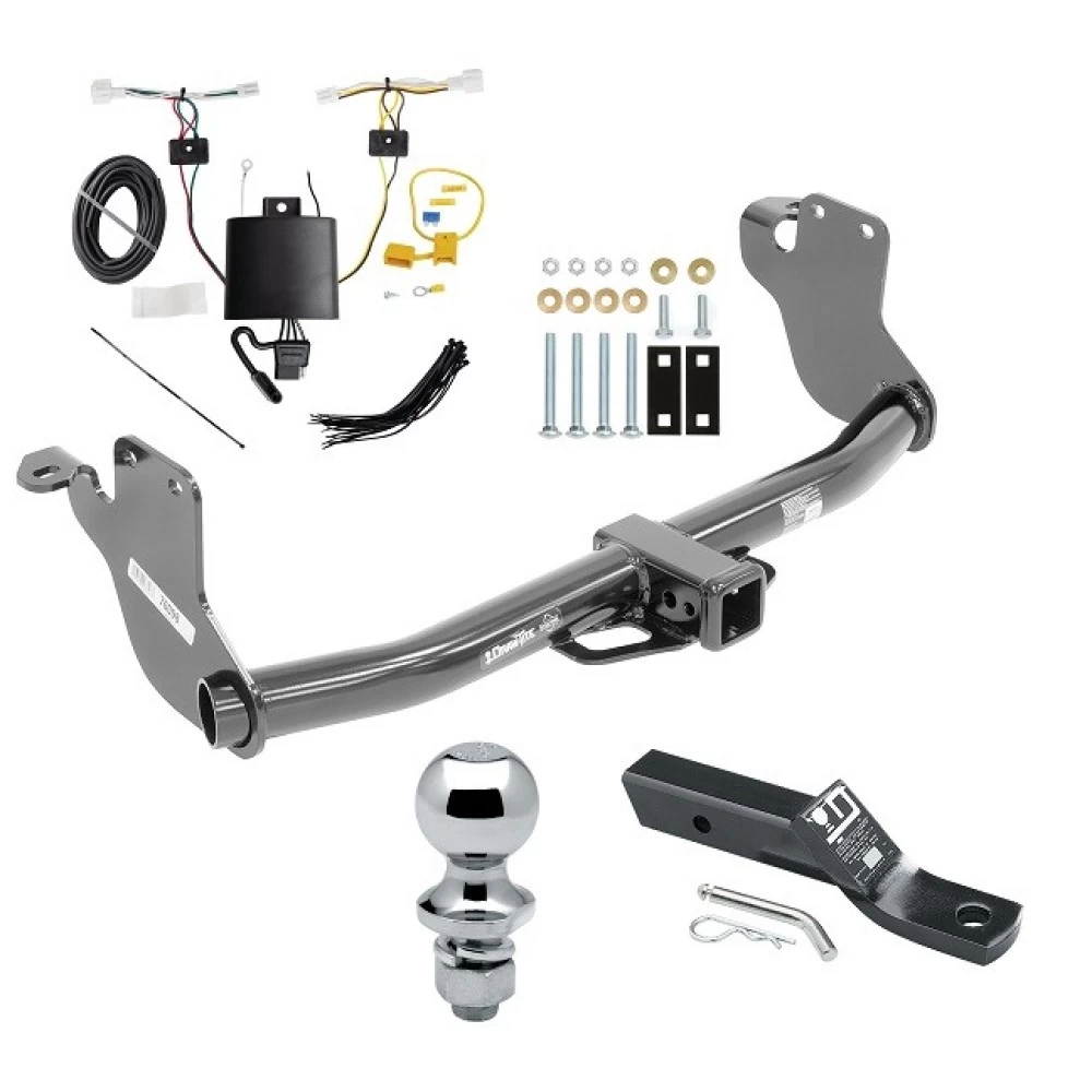 Trailer Tow Hitch For 20-26 Mitsubishi Outlander Sport All Models 2" Receiver Complete Package w/ Wiring and 1-7/8" Ball