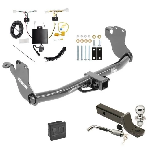 Trailer Tow Hitch For 20-26 Mitsubishi Outlander Sport All Models Deluxe Package Wiring 2" Ball Mount and Lock