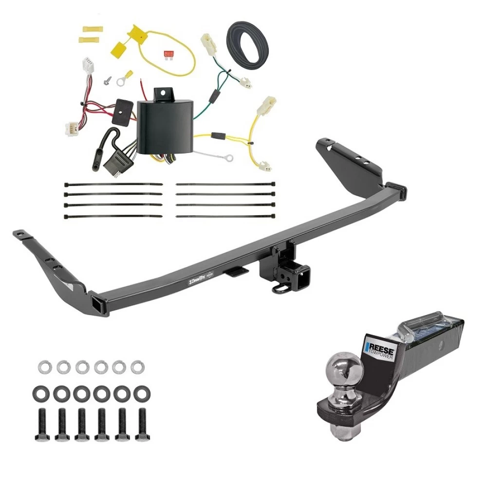 Tow Package For 11-14 Toyota Sienna (15-20 SE ONLY) Trailer Hitch w/ Wiring 2" Drop Mount 2" Ball 2" Receiver