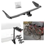 Trailer Hitch w/ 4 Bike Rack For 11-20 Toyota Sienna Approved for Recreational & Offroad Use Carrier for Adult Woman or Child Bicycles Foldable