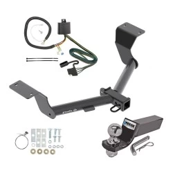 Tow Package For 17-27 Honda CR-V Exc Hybrid Trailer Hitch w/ Wiring 2" Drop Mount 2" Ball 2" Receiver