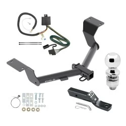 Trailer Tow Hitch For 17-27 Honda CR-V Exc Hybrid Complete Package w/ Wiring and 2" Ball