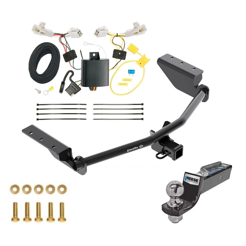 Tow Package For 13-18 Toyota RAV4 All Models Trailer Hitch w/ Wiring 2" Drop Mount 2" Ball 2" Receiver