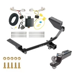 Tow Package For 13-18 Toyota RAV4 All Models Trailer Hitch w/ Wiring 2" Drop Mount 2" Ball 2" Receiver